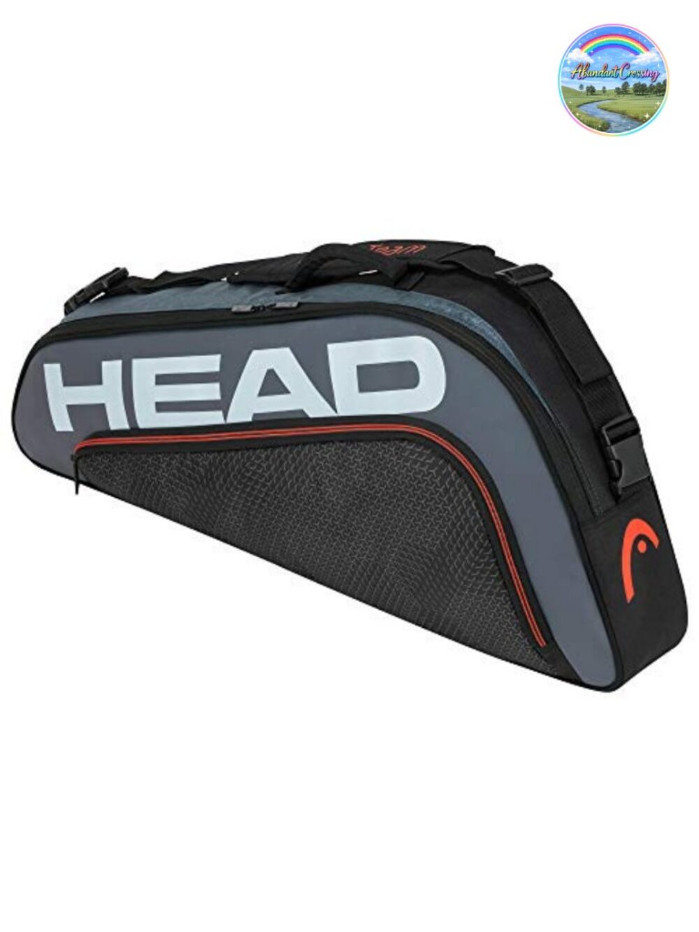 Tennis Racquet Bag Holds 3 Rackets Equipment Duffle Adjustable Straps